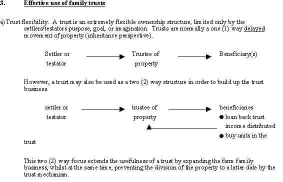 3. Effective use of family trusts